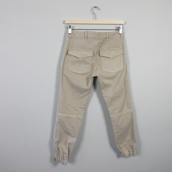 Nili Lotan Utility Pants Jogger Beige Womens Made in USA Size 2 Casual Relax 388 - Picture 2 of 12